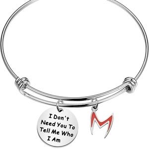 Super Hero Bracelets for Fans I Don't Need You To Tell Me Who I Am Helmet Bangle